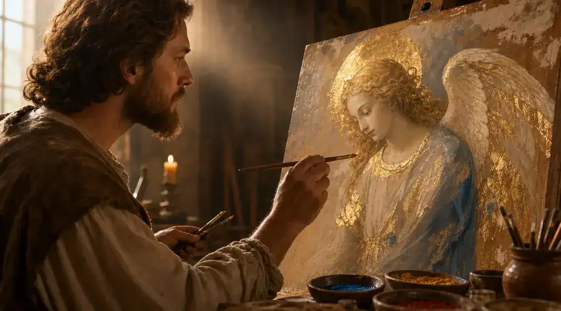 Como os artistas sacros aprendiam a pintar anjos na Idade Média
