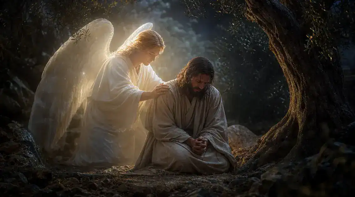 O anjo que fortaleceu Jesus no Getsêmani na hora mais sombria
