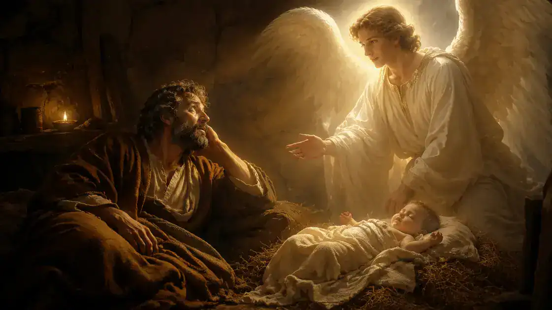 São José e o anjo dos sonhos: quatro visões que salvaram o Menino Jesus